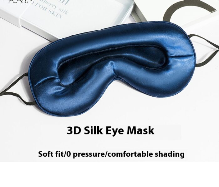 Shading And Ventilation Skin-friendly Mulberry Silk Stereo Eye Mask - Image 3