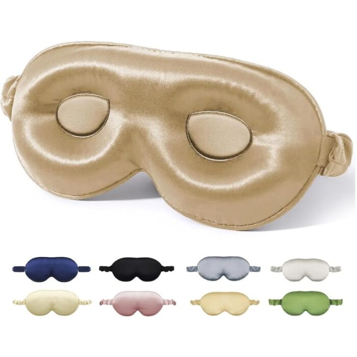 Shading And Ventilation Skin-friendly Mulberry Silk Stereo Eye Mask - Image 5